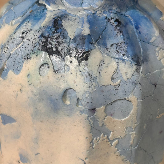 Distressed Vase - Azure - Dominique