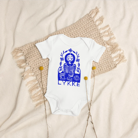 LYKKE Organic Cotton Baby Bodysuit - Dominique