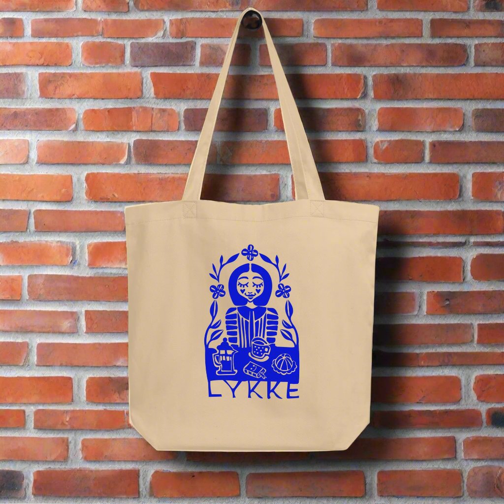 eco tote bag lykke design scandinavia hygge