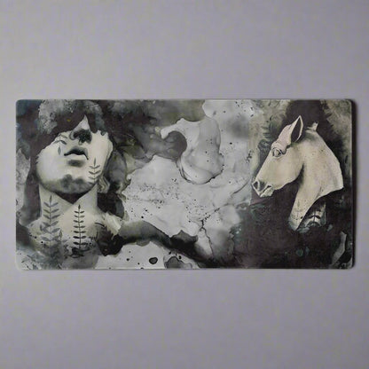Timeless Ancient Greek Bust Desk Pad - Dominique