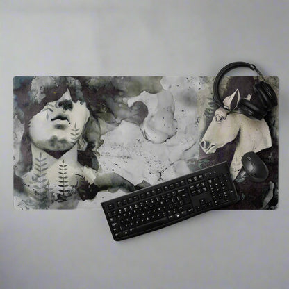 Timeless Ancient Greek Bust Desk Pad - Dominique