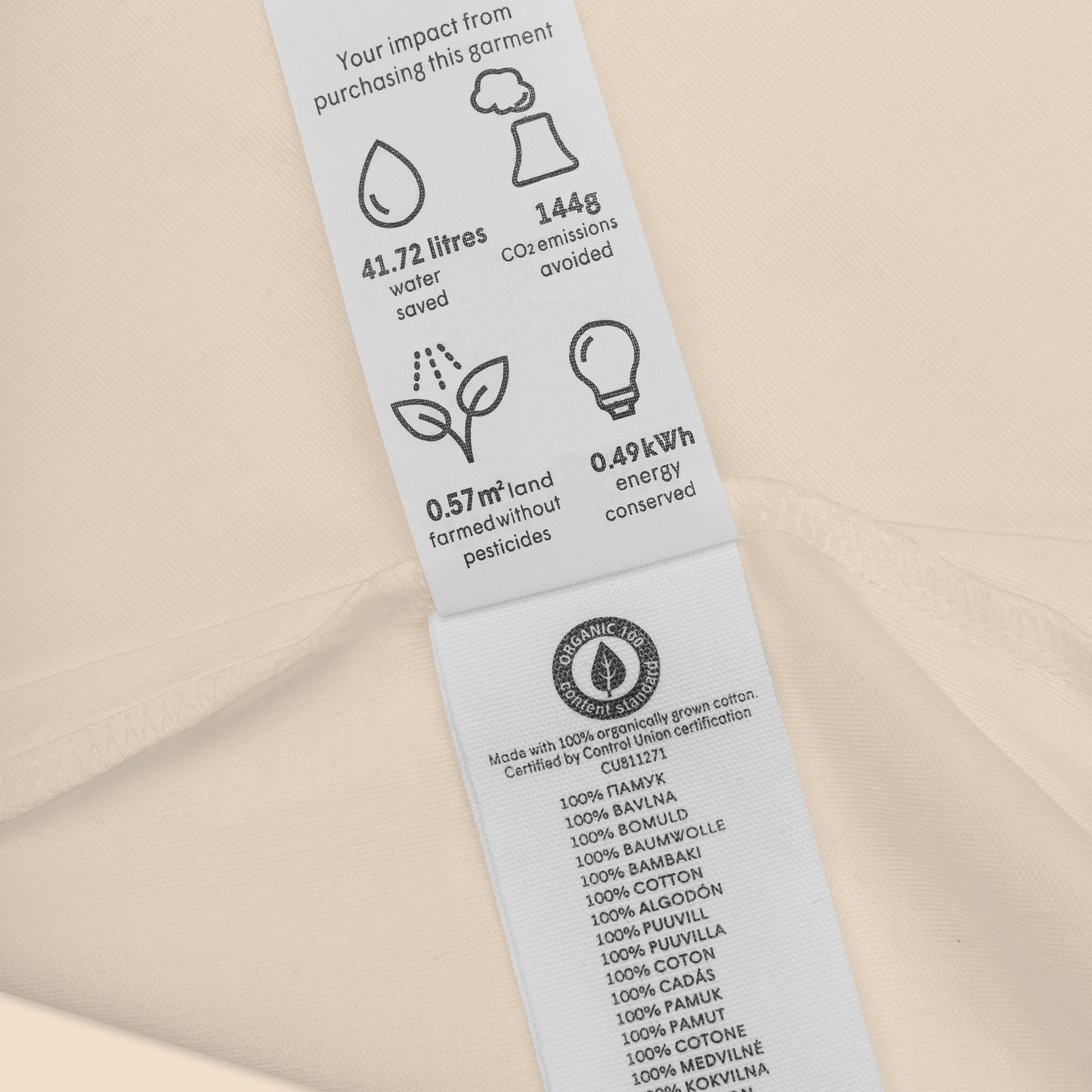 LYKKE Organic Cotton Baby Bodysuit - Dominique