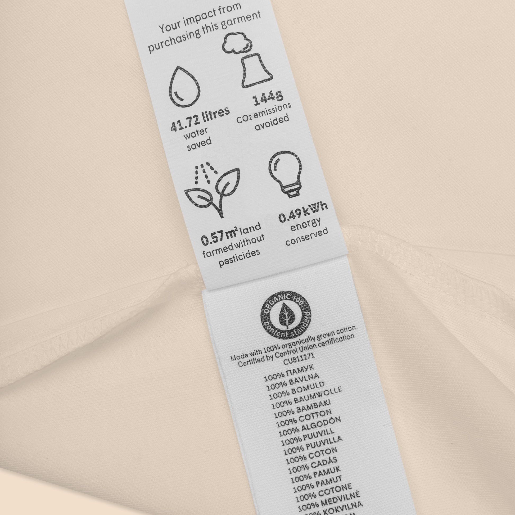 LYKKE Organic Cotton Baby Bodysuit - Dominique