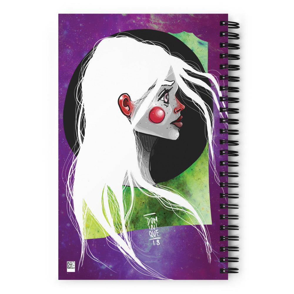 Space Girl Spiral notebook - Dominique