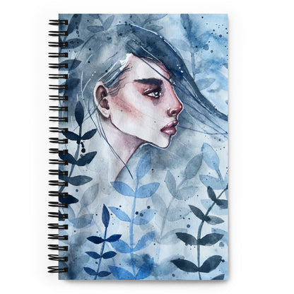 Watercolour Portrait 2 Spiral notebook - Dominique