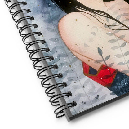 Watercolour Deer Portrait Spiral notebook - Dominique
