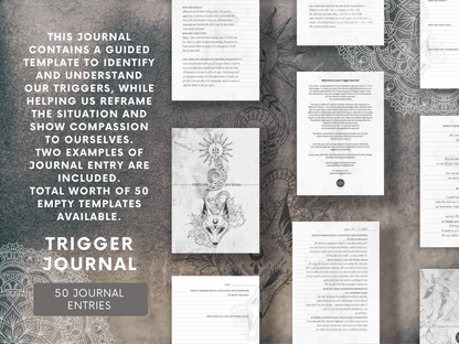 Trigger Journal – Digital Download for Self-Reflection and Emotional Healing - Dominique