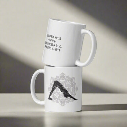 Downward Facing Dog - Yoga Motivational Mug - Dominique
