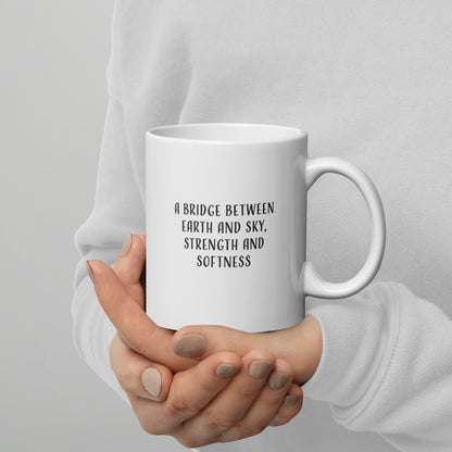 Bridge Pose - Yoga Motivational Mug - Dominique