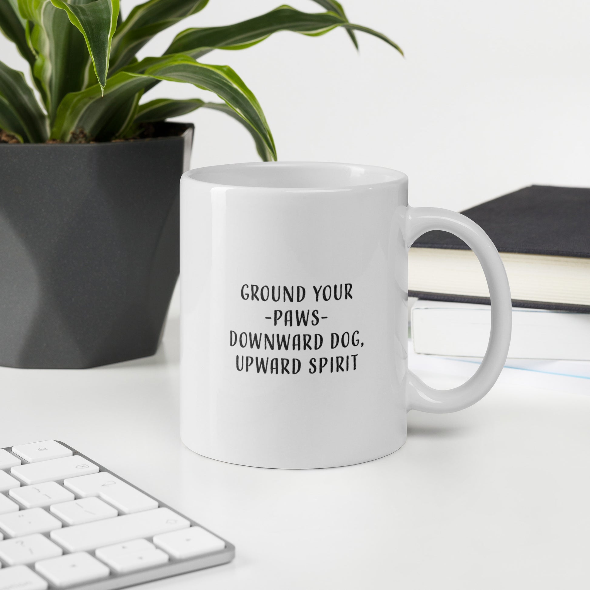 Downward Facing Dog - Yoga Motivational Mug - Dominique