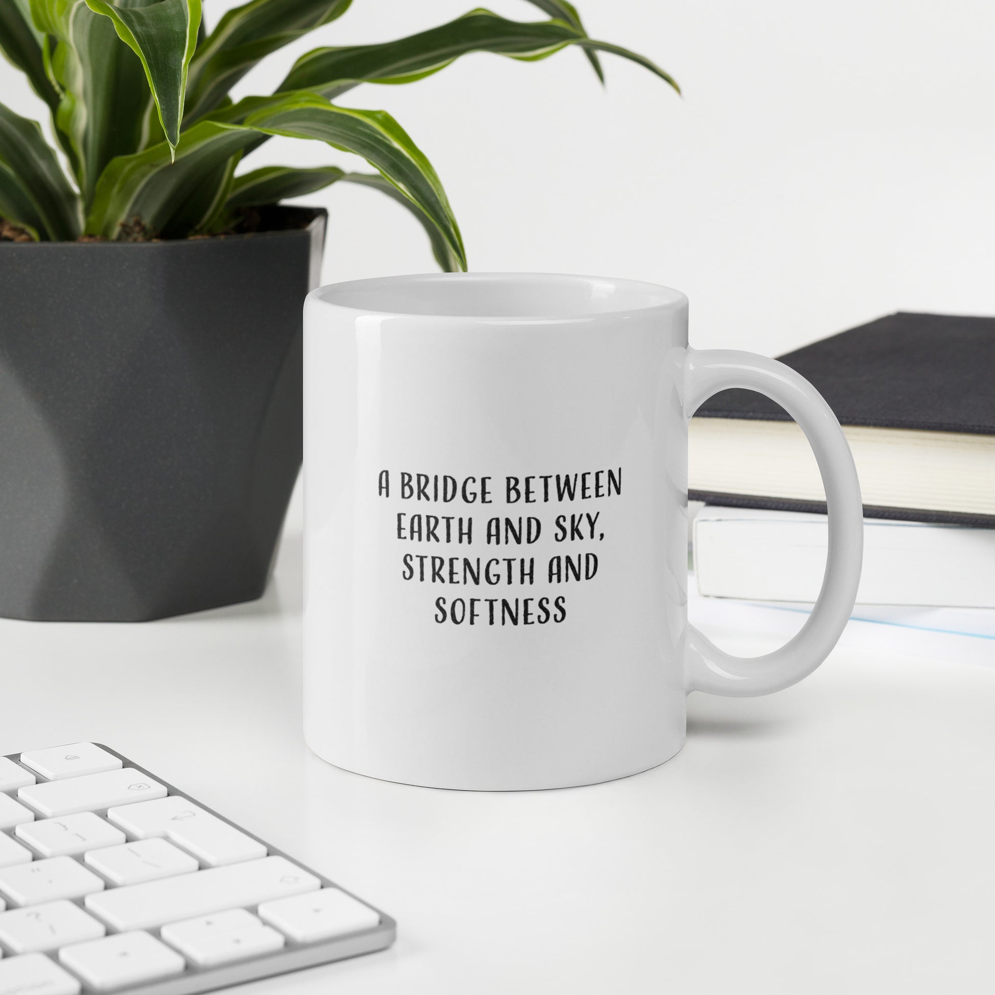 Bridge Pose - Yoga Motivational Mug - Dominique