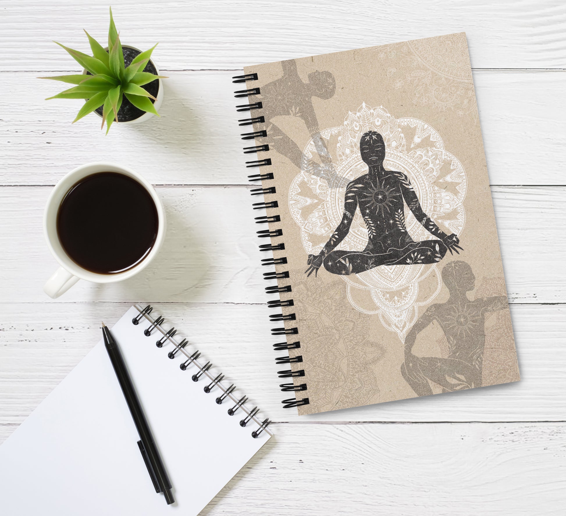 Yoga Spiral notebook - Dominique
